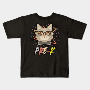 Pre-K Too Cool Cat Back To School Boys & Girls Pre-Kindergarten Kids T-Shirt